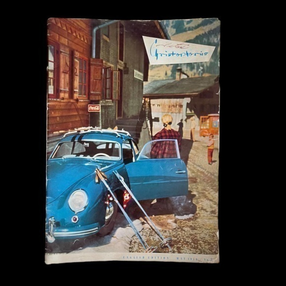 1956 Porsche Christophorus Magazine English #3, May 1956 - RARE!! Vintage